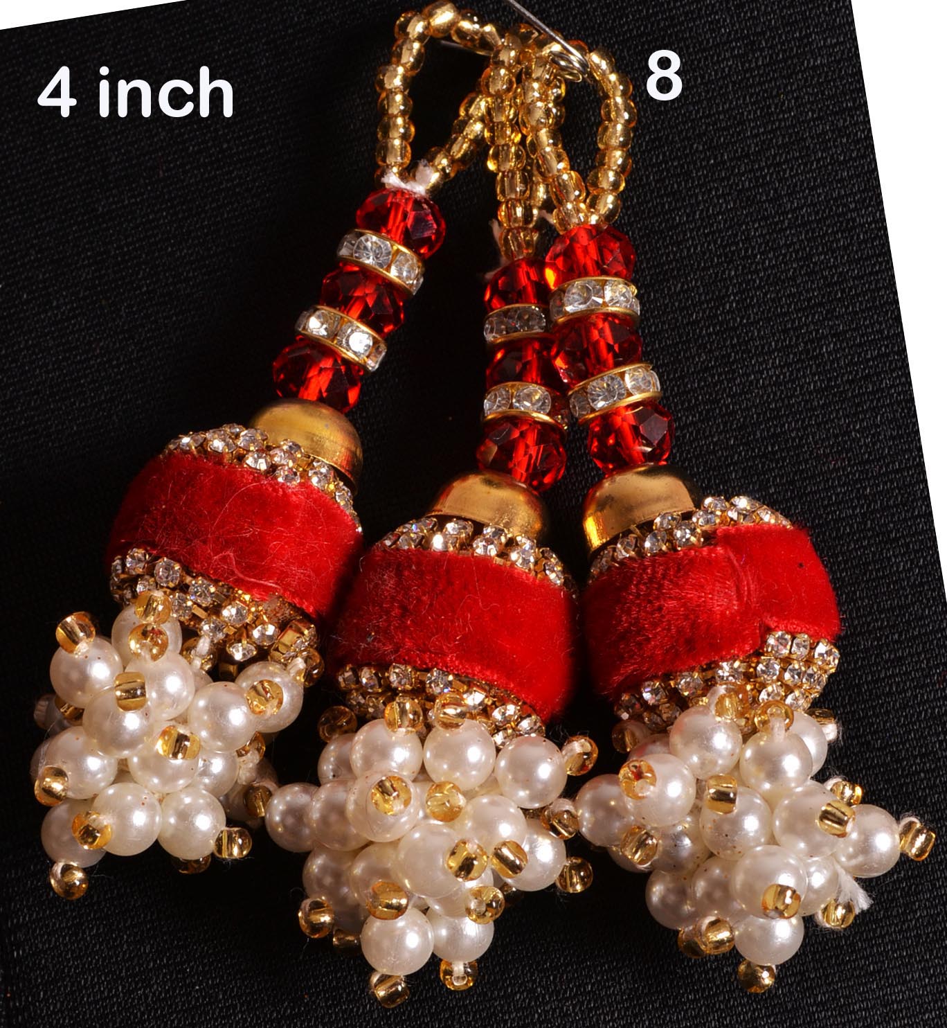 Golden Trims Home Decor Embroidered Tassels Fringe Beaded Trimmings