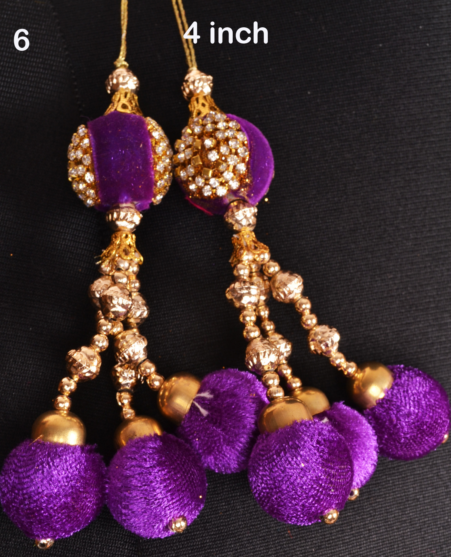 Golden Trims Home Decor Embroidered Tassels Fringe Beaded Trimmings