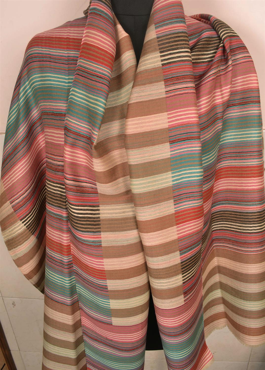 Striped Pashmina Shawl