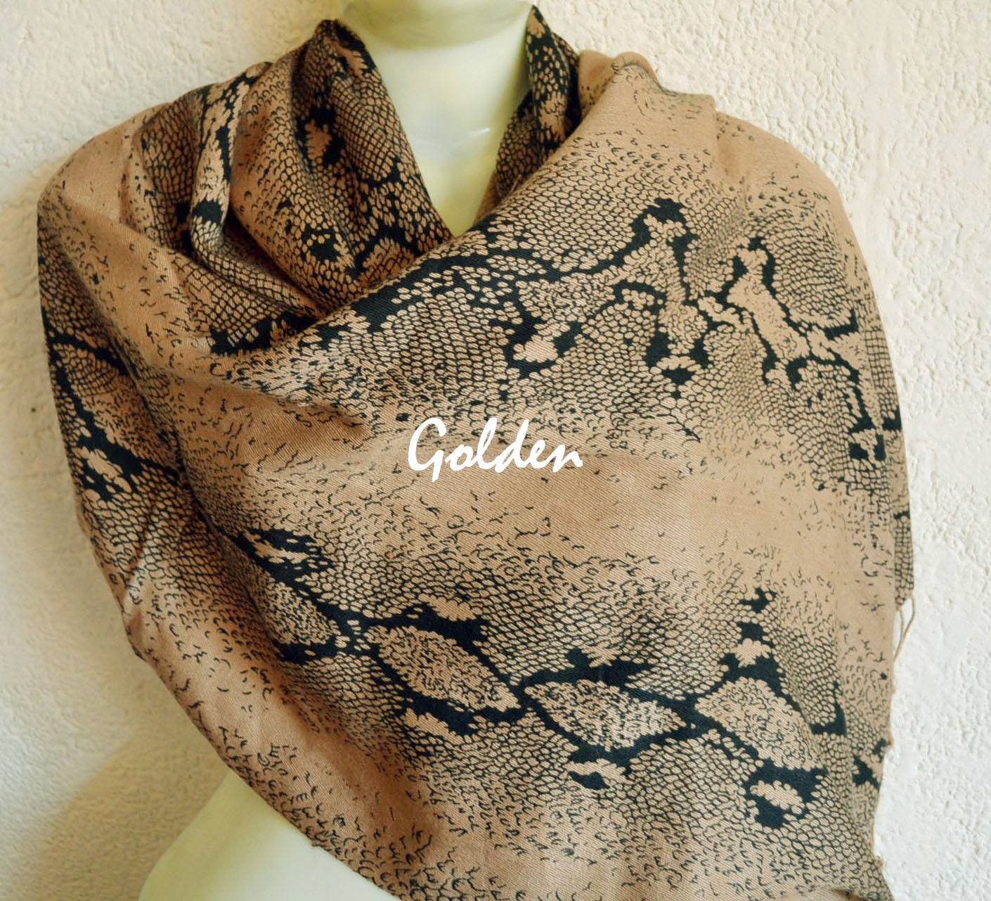 Leopard Printed Shawl for Women Black Beige Animal Print -  Sweden