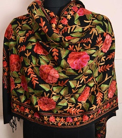 Kashmiri Embroidered Pashmina Shawl
