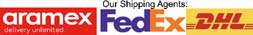 We ship by: FedEx, Aramex and DHL